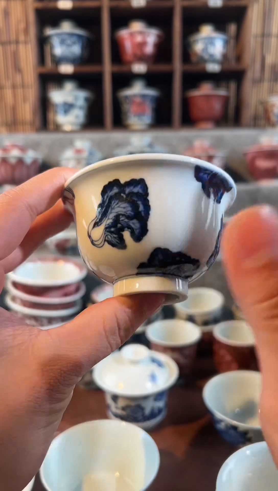 【闪购商品】天禄言瓷白菜杯子压手