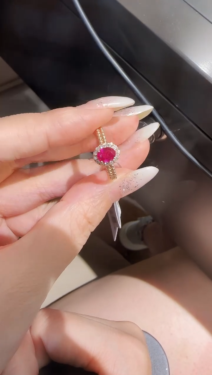 18K金镶嵌戒指红宝石精选M-红宝石戒指
