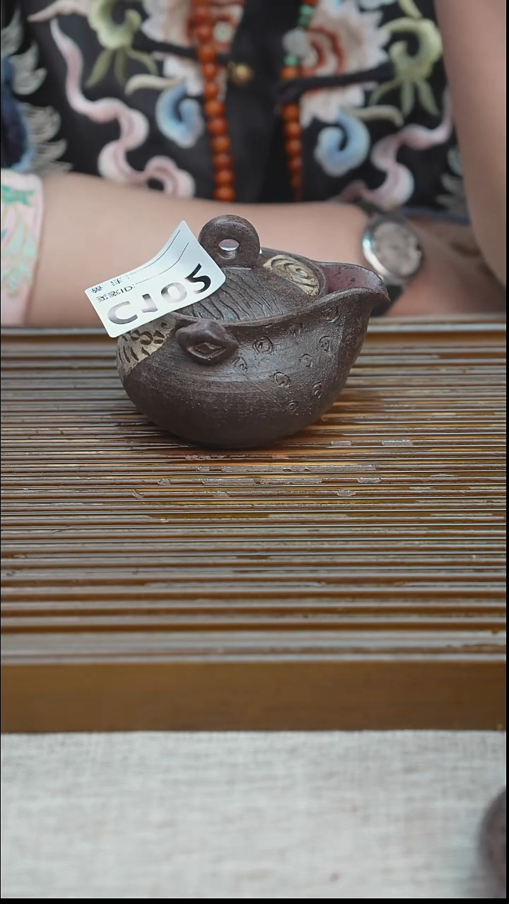 纯手工粗陶茶具每一只不一样