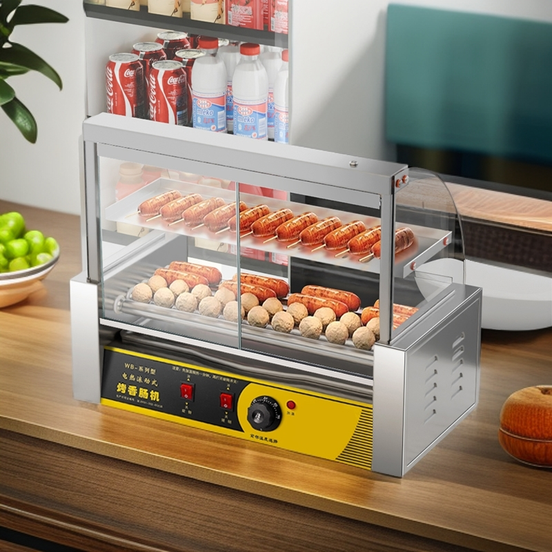 烤肠机多功能商用家用小型全自动烤热狗香肠家用台式烤肠摆摊机