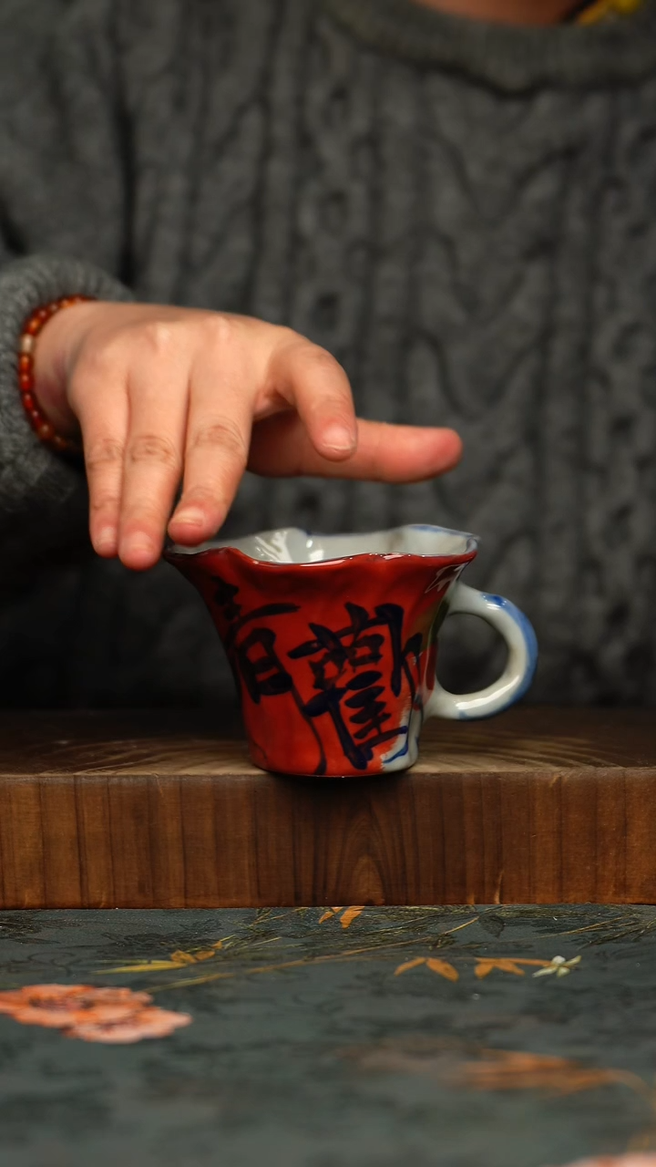 瓷片釉下彩手工手绘同款陶器