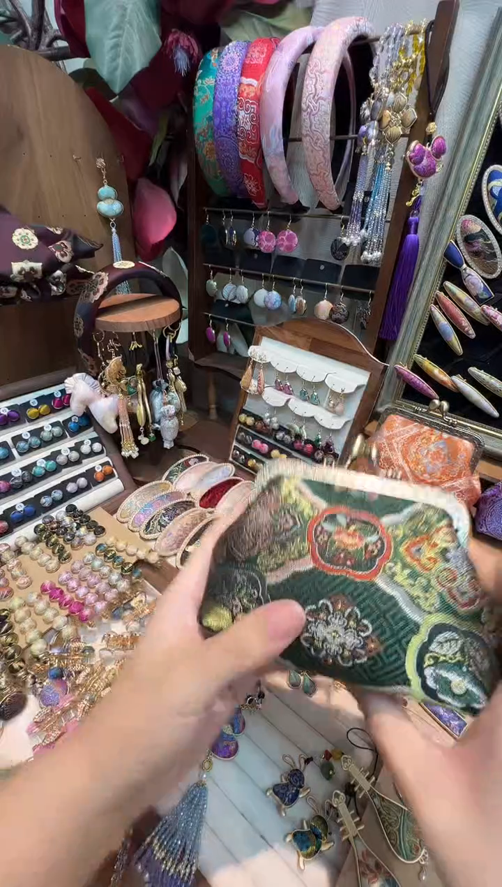 当****哒【孤品车11.20】三马翠花叠芳零钱包绿色