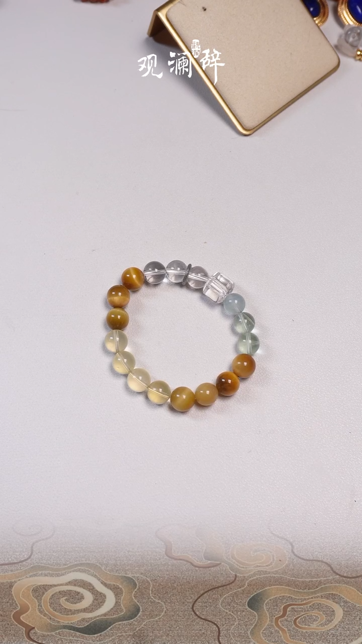 【闪购商品】水晶金虎眼等多宝未镶嵌手链