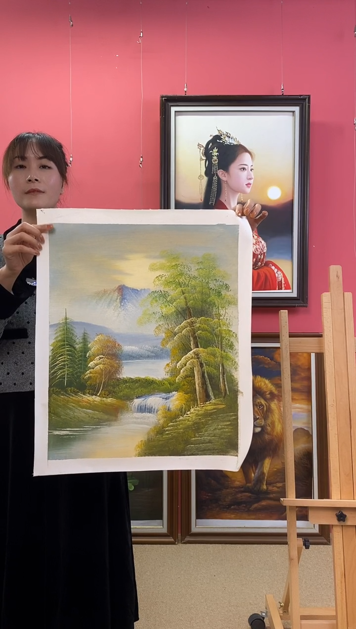 油画爱****品尺寸40*50画芯（不含框）