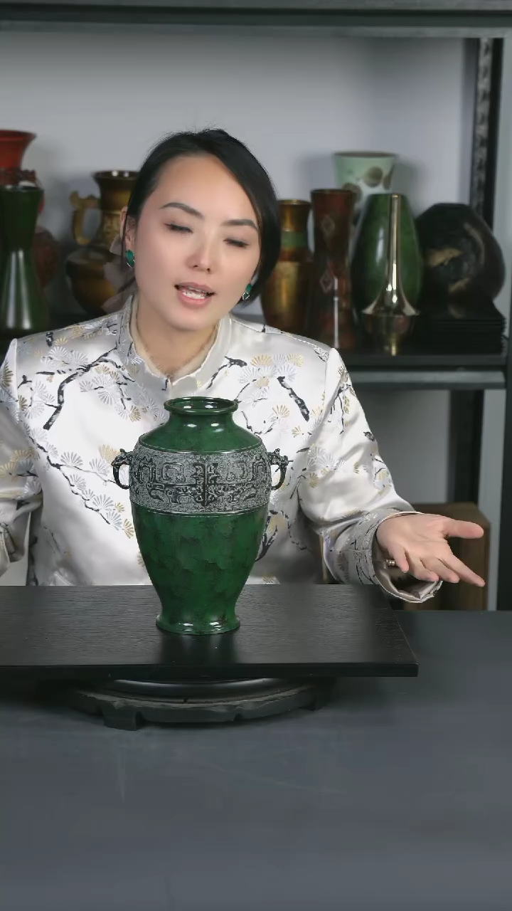 【闪购商品】铜万叶双耳铜器 24cm无使用