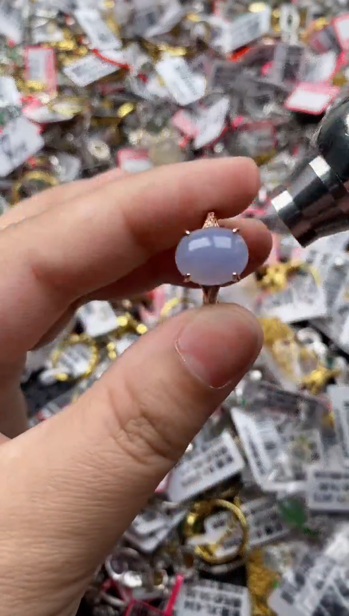 【闪购商品】翡翠戒指银S925镶嵌3333---10