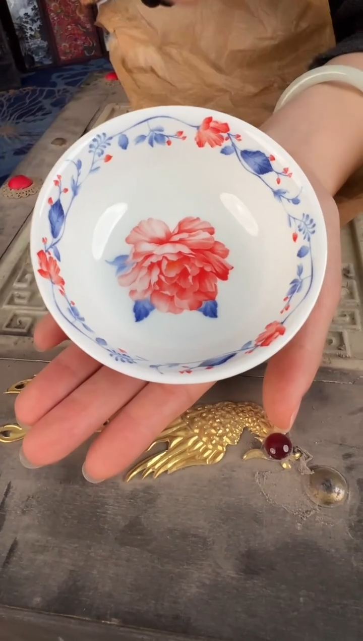 摆件瓷景德镇瓷器普洱杯