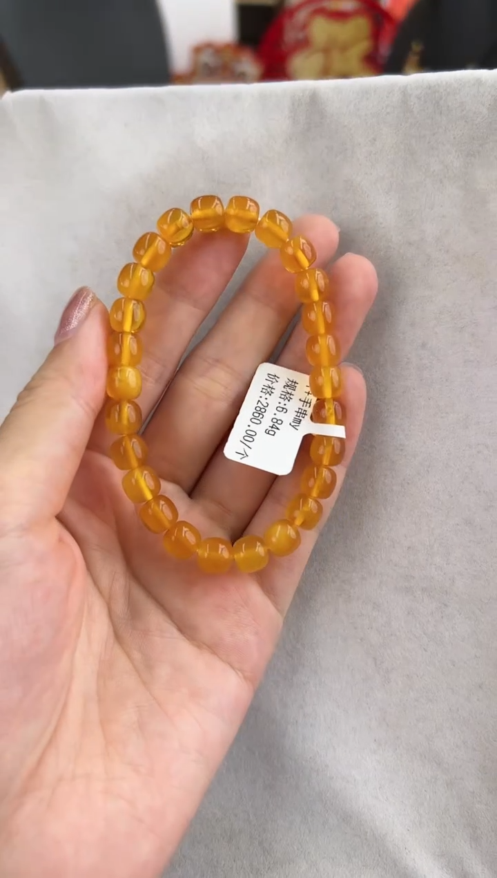 【闪购商品】琥珀裸石未镶嵌10201061-手串