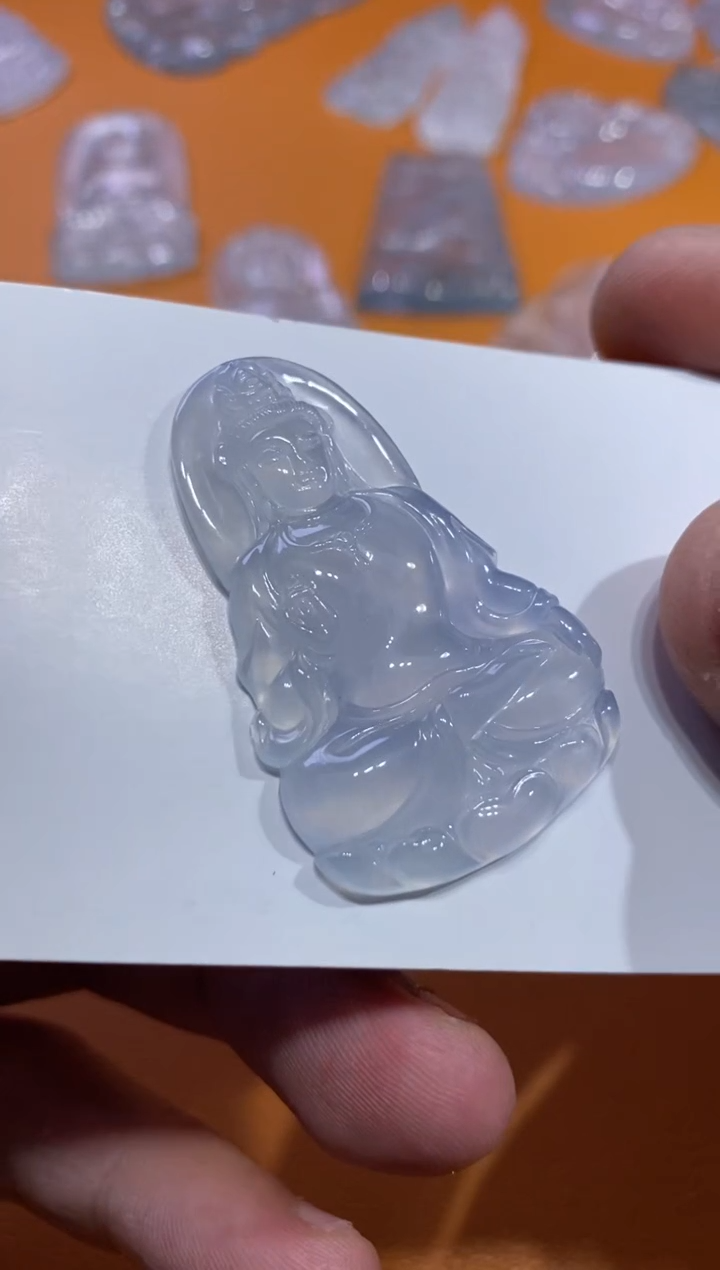 【闪购商品】翡翠吊坠(不含链)未镶嵌观音10500