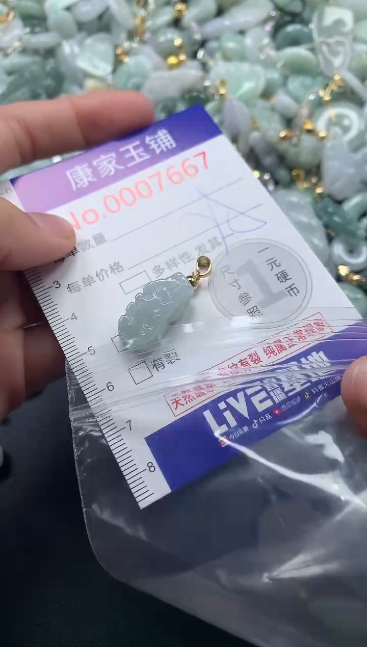 吊坠(不含链)未镶嵌翡翠7667