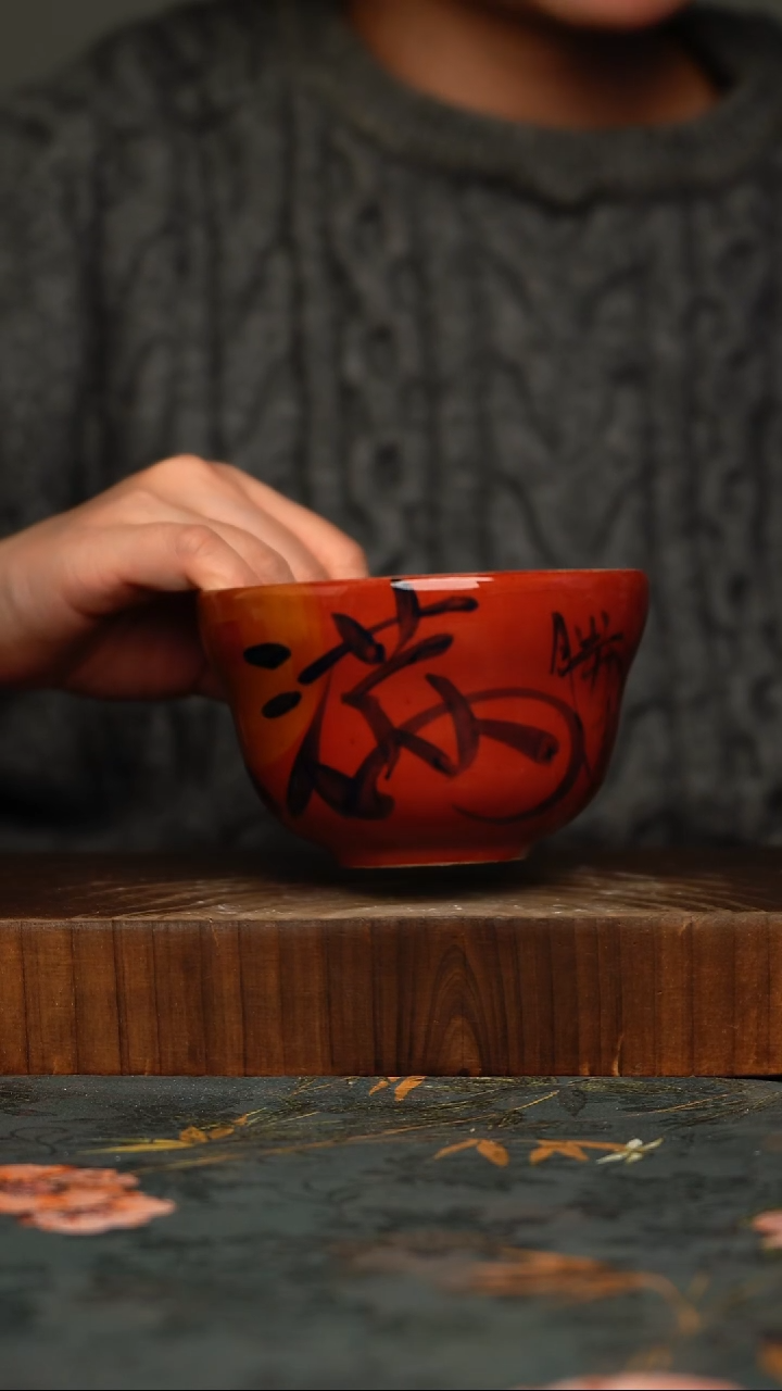 瓷片釉下彩手工手绘同款陶器
