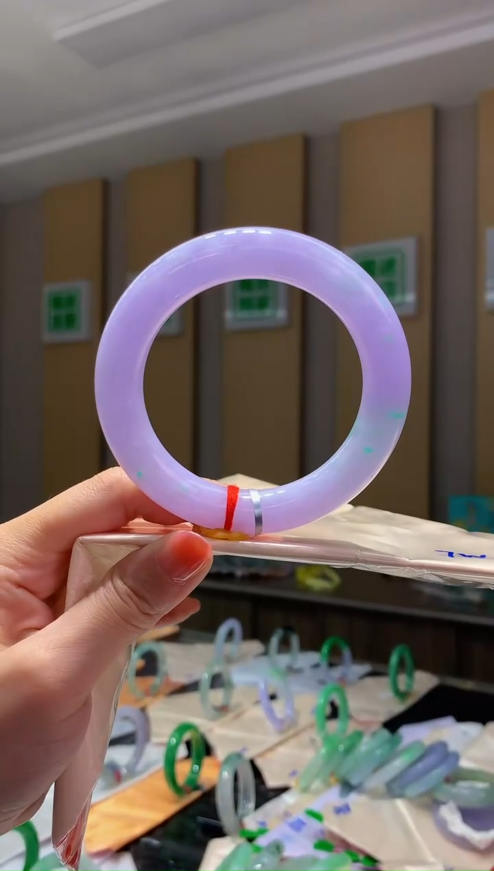 未镶嵌手镯翡翠-K61 圈口57 