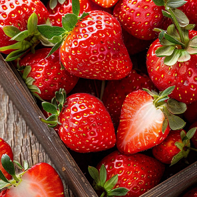 【丹东九九草莓】牛奶红颜草莓2斤装久久草莓现摘现发果王草莓Z