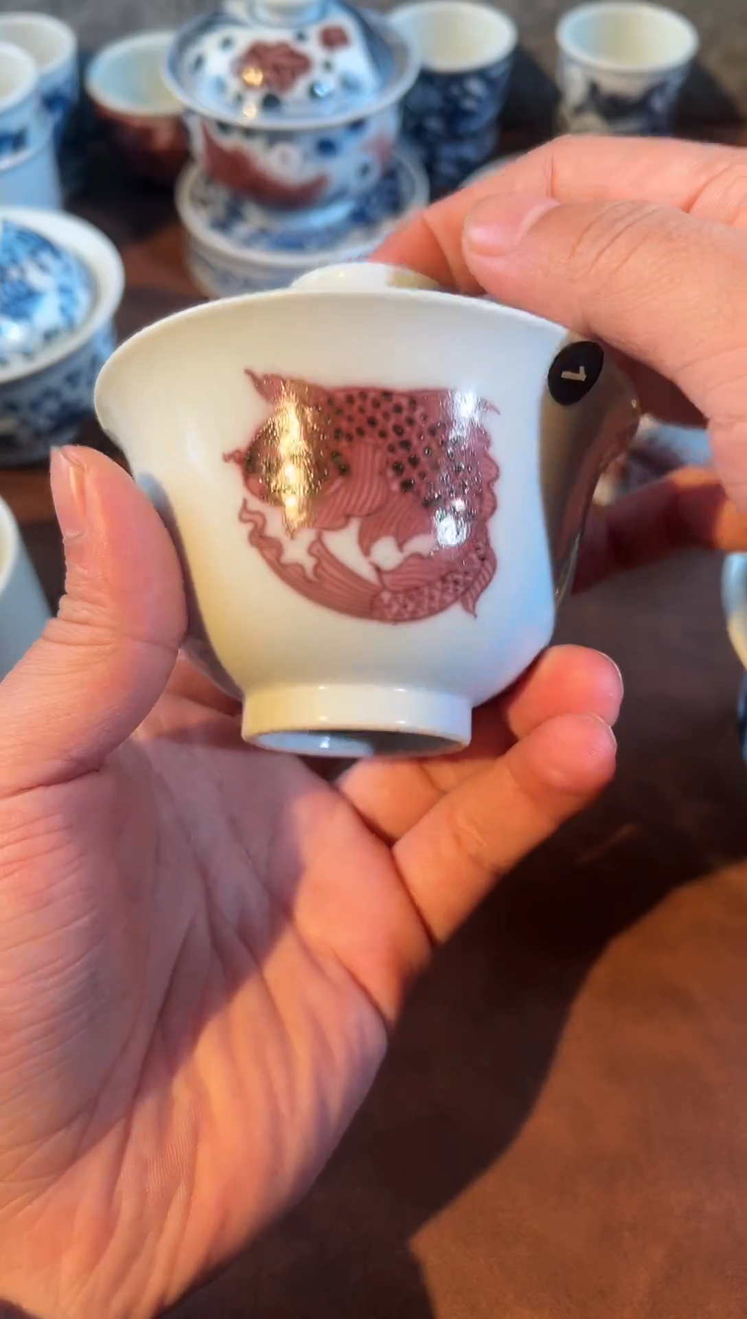 【闪购商品】天禄言瓷单鱼盖碗