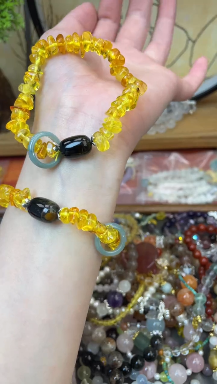 【闪购商品】琥珀手链未镶嵌410手串