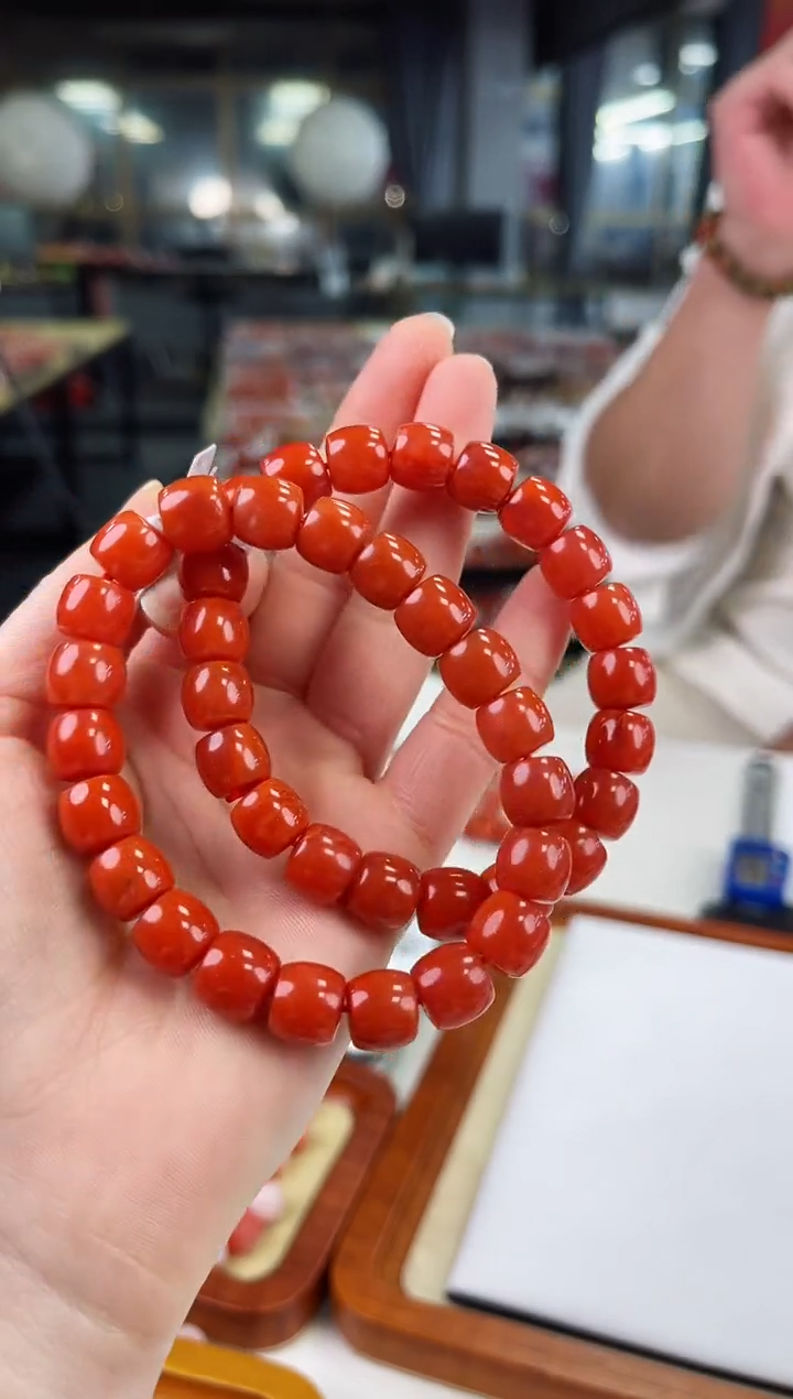 【闪购商品】南红玛瑙瓦西直切手串10+未镶嵌（多样式发其一）