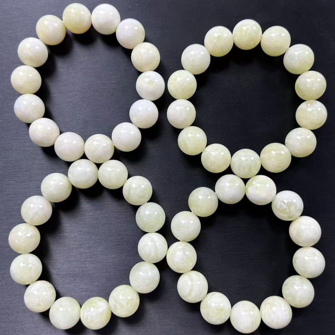 【龍帝专属】辽玉龙冰纹双生玉料卡16精美手串（多样性发货一个）F70