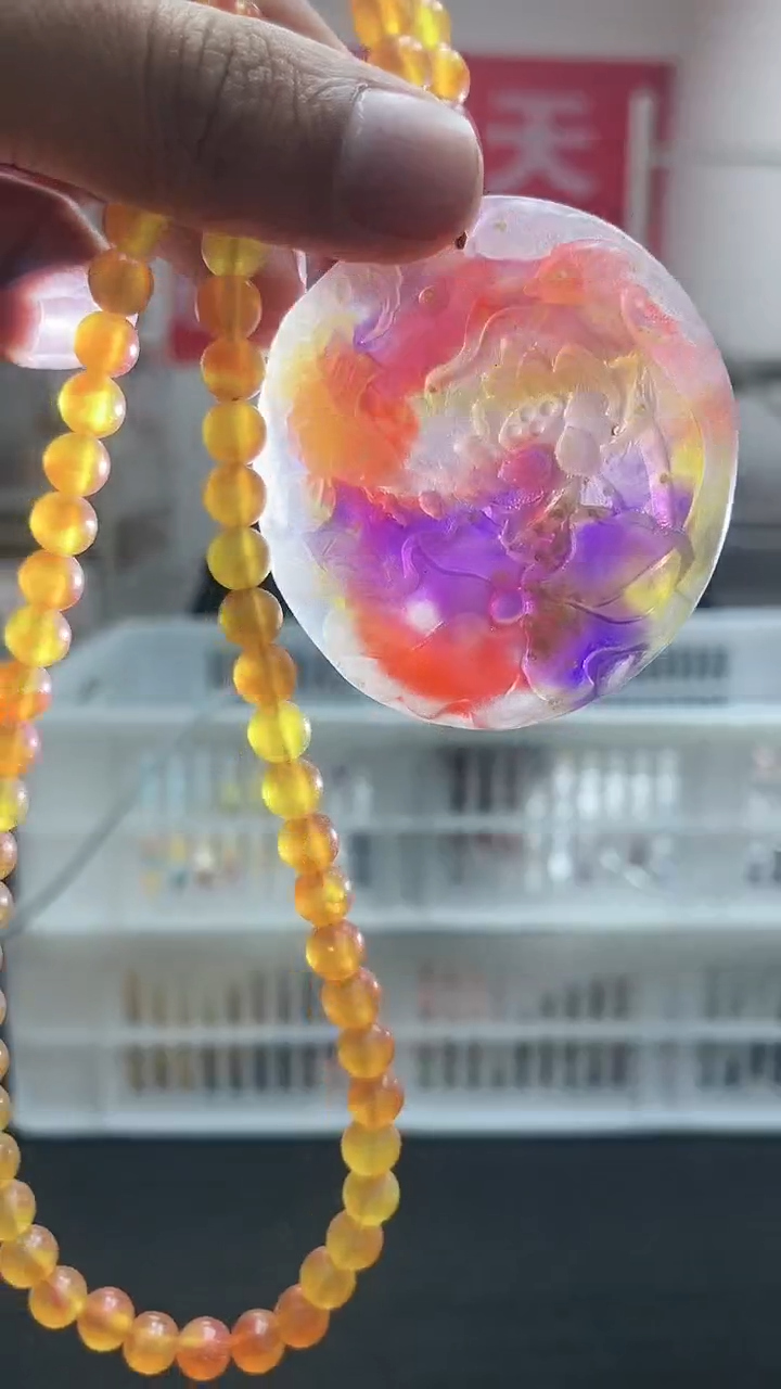 【闪购商品】硅化珊瑚颈饰未镶嵌精美项链118
