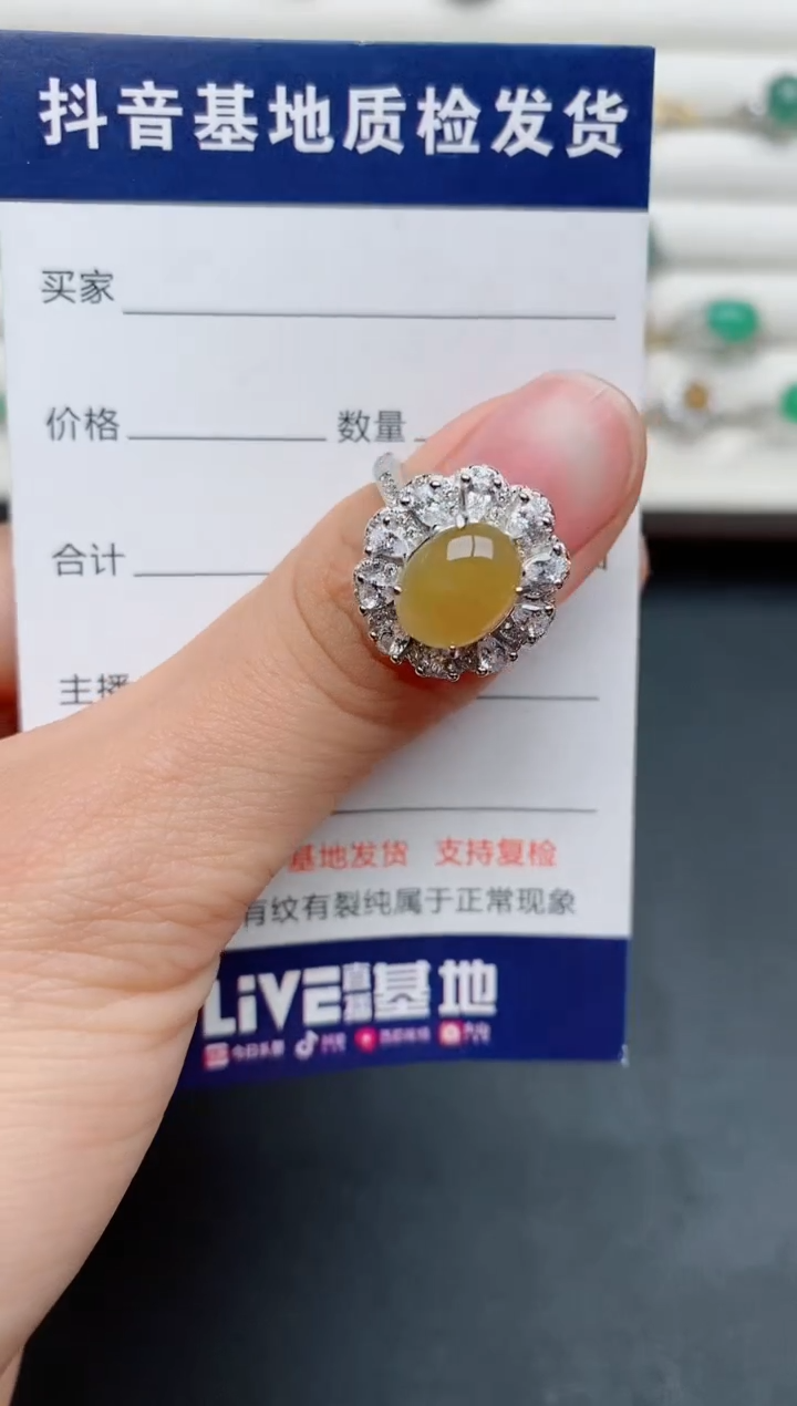 【闪购商品】翡翠戒指银S925镶嵌......