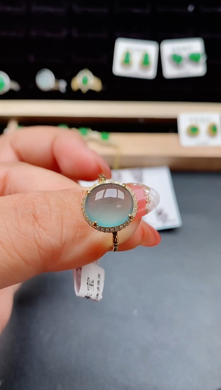 【闪购商品】翡翠戒指银S925镶嵌2121212