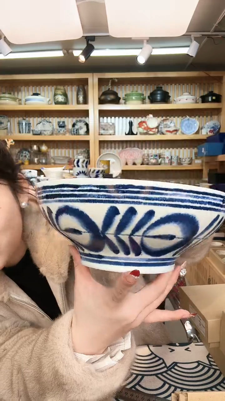 【闪购商品】盘蓝海草21cm进口汤碗一个