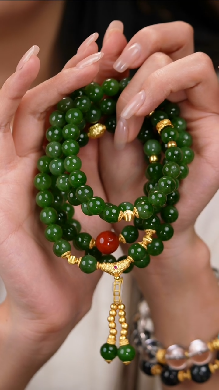 颈饰未镶嵌和田玉（糖玉）项链45