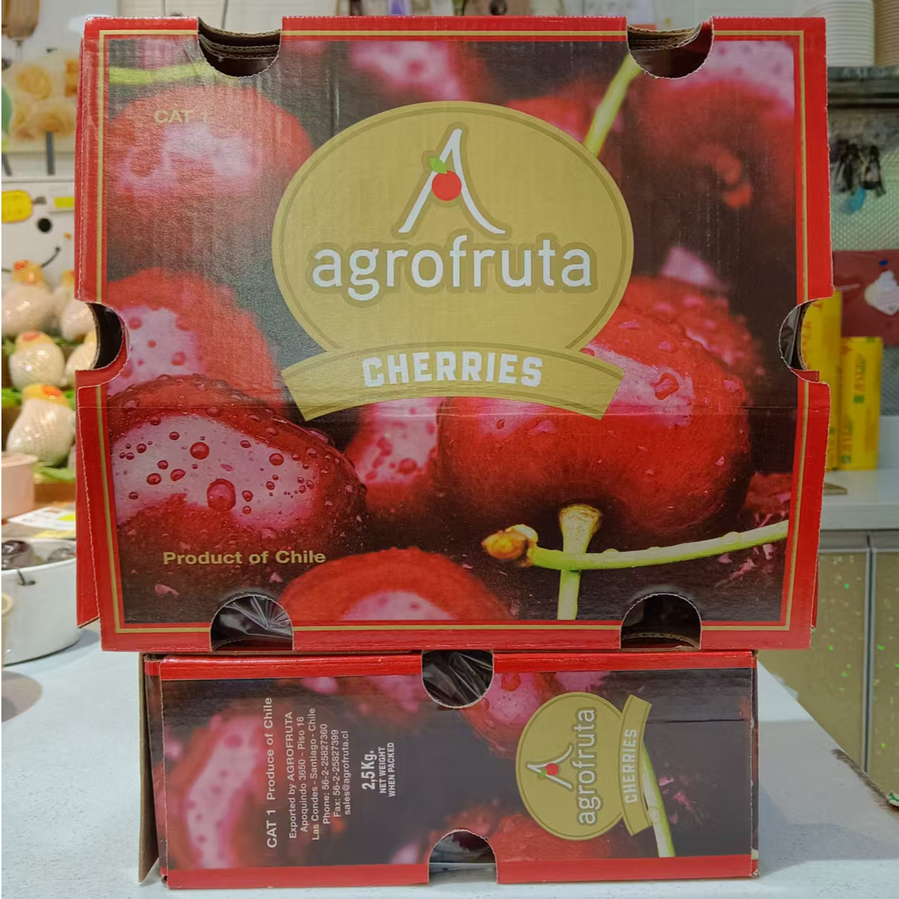 3JD车厘子：128元，一箱5斤装