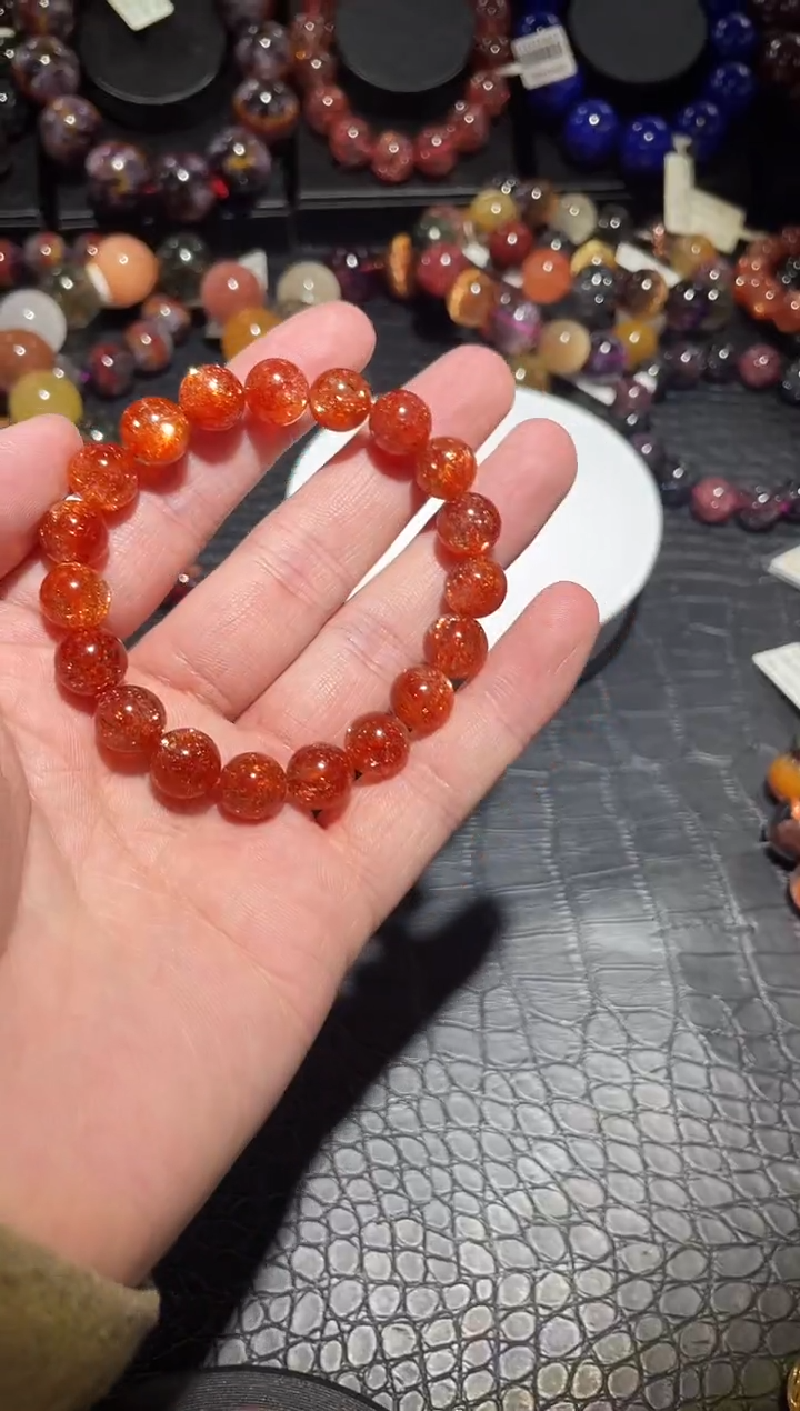 【闪购商品】日光石手链未镶嵌金太阳单圈A10
