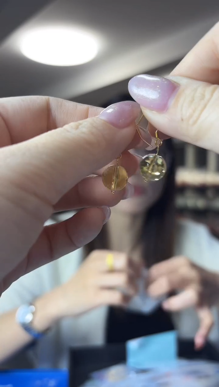 银S925镶嵌耳饰水晶（多样性发一件）