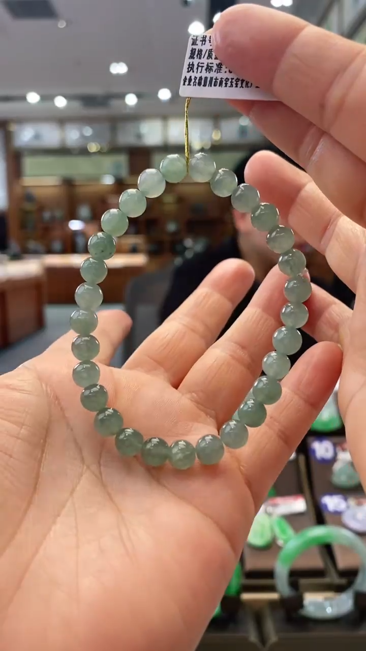 【闪购商品】翡翠手串未镶嵌6.7mm手串