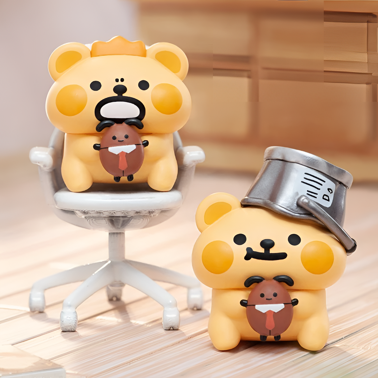 【拆盒】小熊虫MINI慵懒日常系列萌粒盲盒公仔摆件