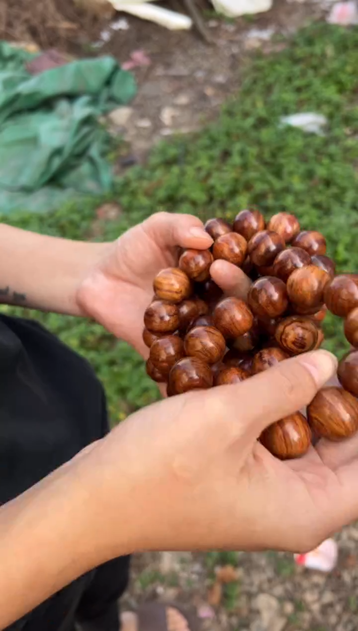 黄花梨/降香黄檀A001紫油梨2.0圆珠手串66多样性发一