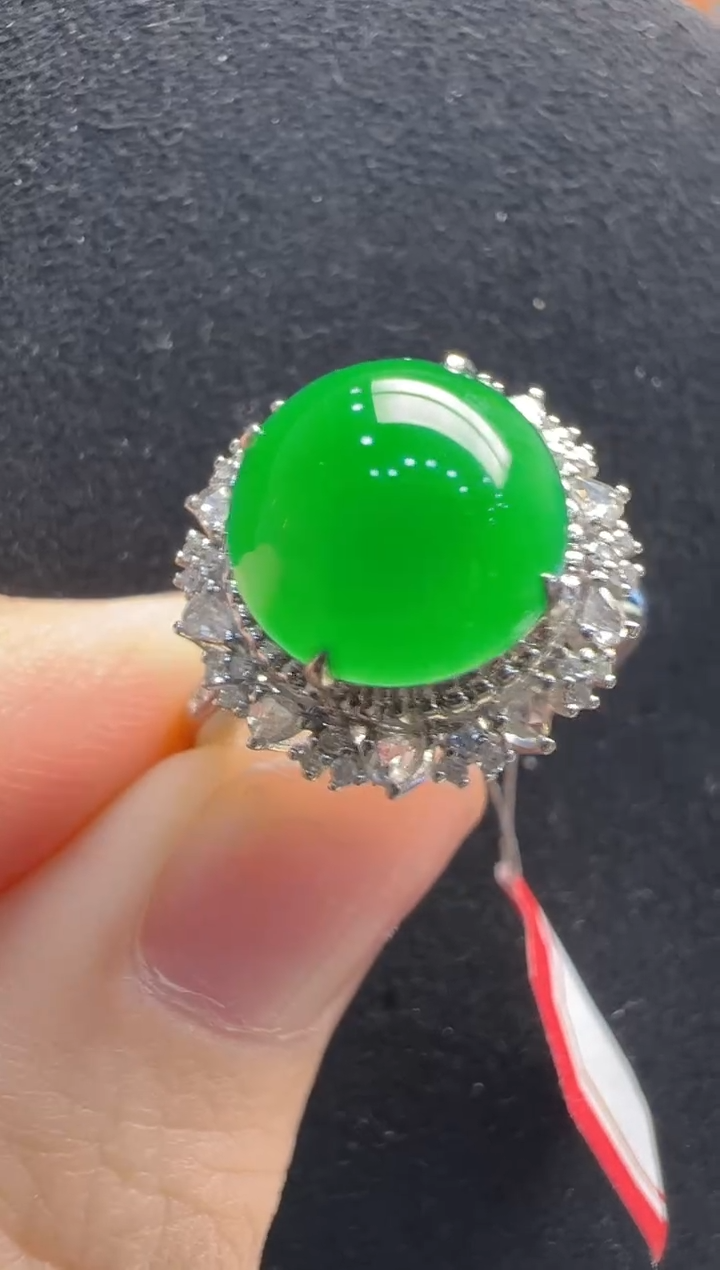 【闪购商品】翡翠戒指18K金镶嵌多样性发货拍一发一