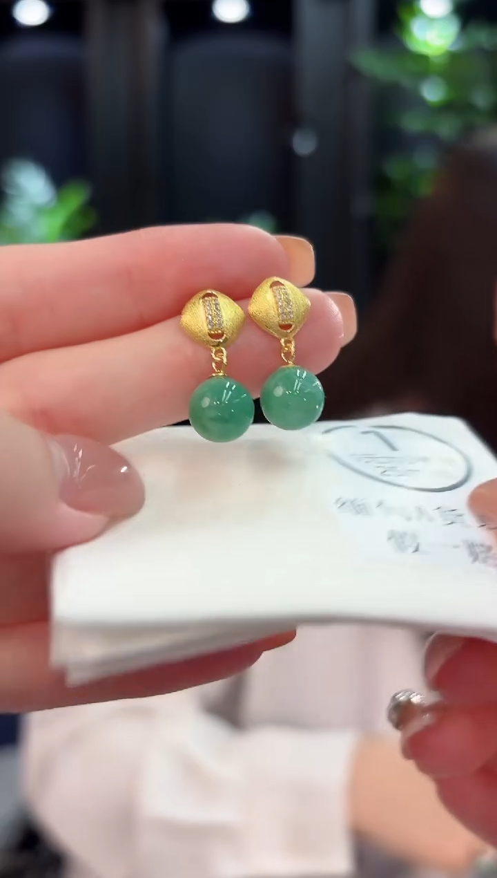 未镶嵌翡翠耳饰缅甸A货/多样性发货/一件