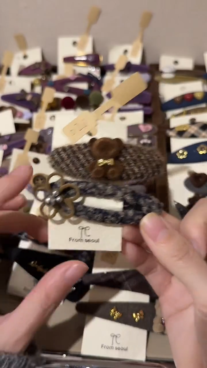 合金无小熊发夹   