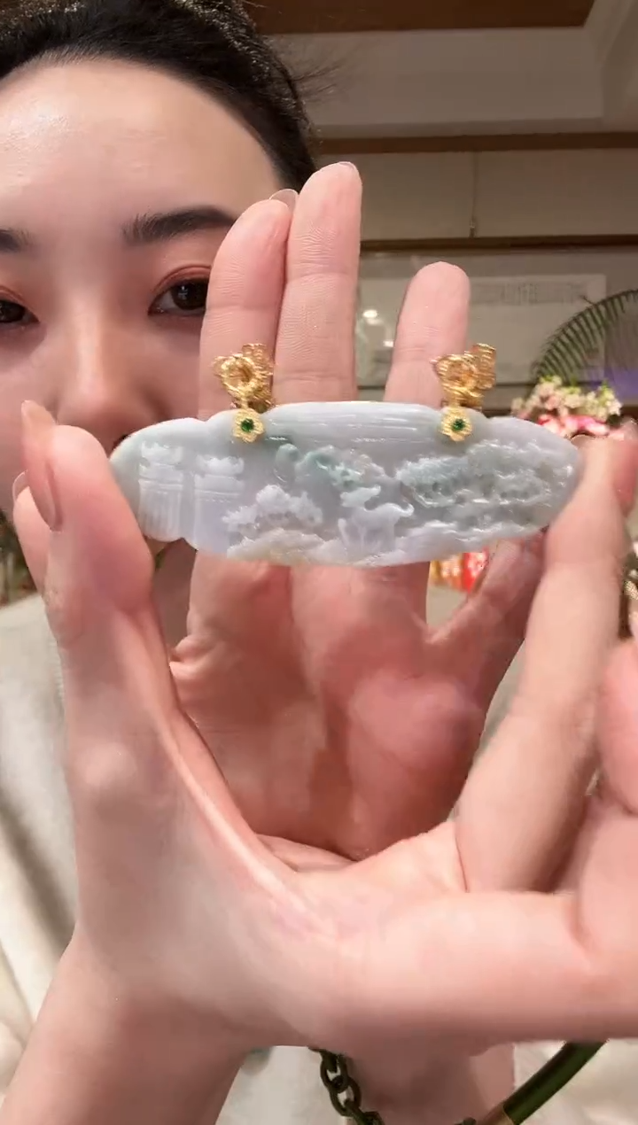【闪购商品】翡翠颈饰未镶嵌国风