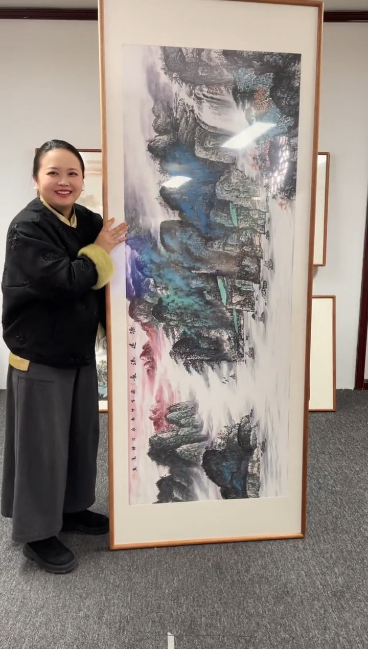 【闪购商品】国画源远流长210*80绘画作品