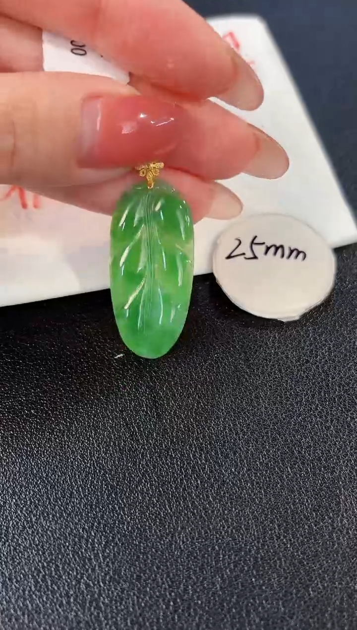 【闪购商品】翡翠颈饰18K金镶嵌缅料A货/支持复检/一件