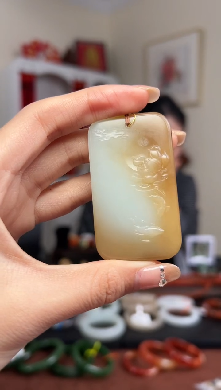 【闪购商品】和田玉颈饰未镶嵌58*33*9