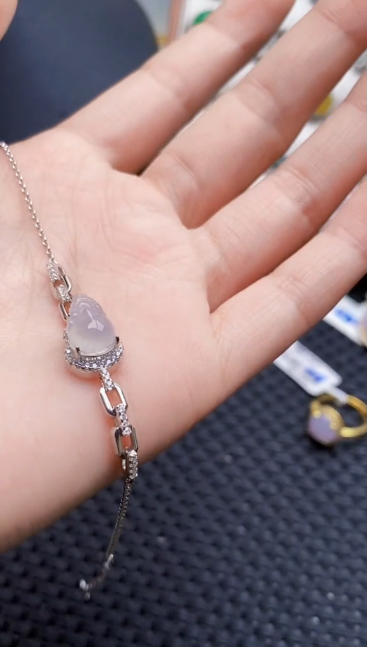 银S925镶嵌戒指翡翠3066