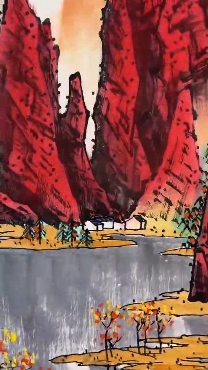 国画王炳杰手绘绘画作品26-13