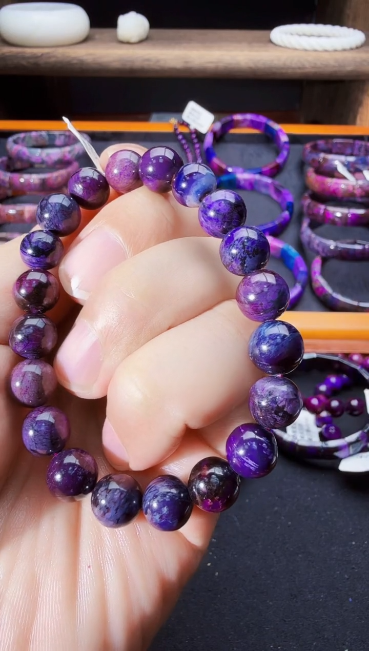 苏纪石（舒俱来）未镶嵌南非老矿手串卡9+@多样性发其一 