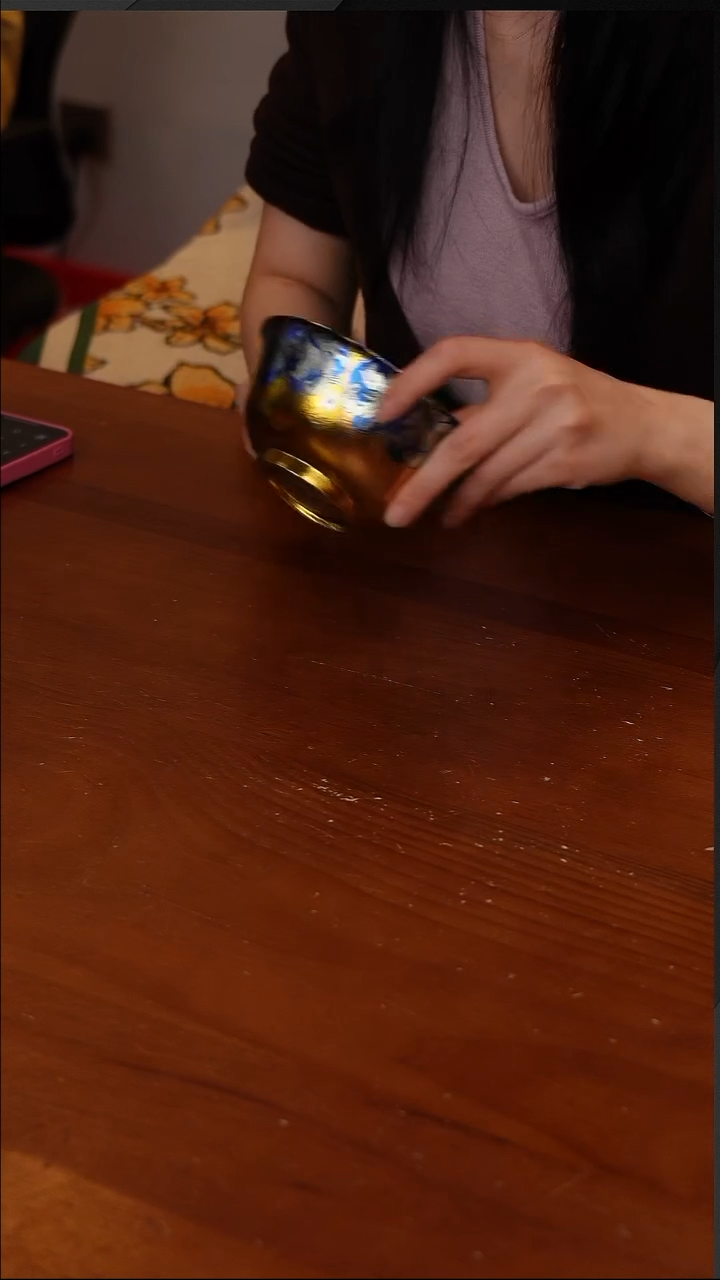 陶71-执彩钛碗纯钛双层真空隔热新款高档钛碗-350ml鎏光橙