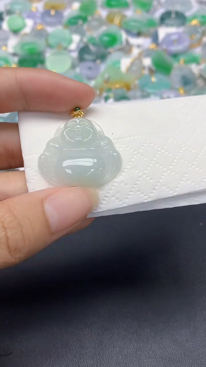 翡翠未镶嵌颈饰天然缅甸a货翡翠