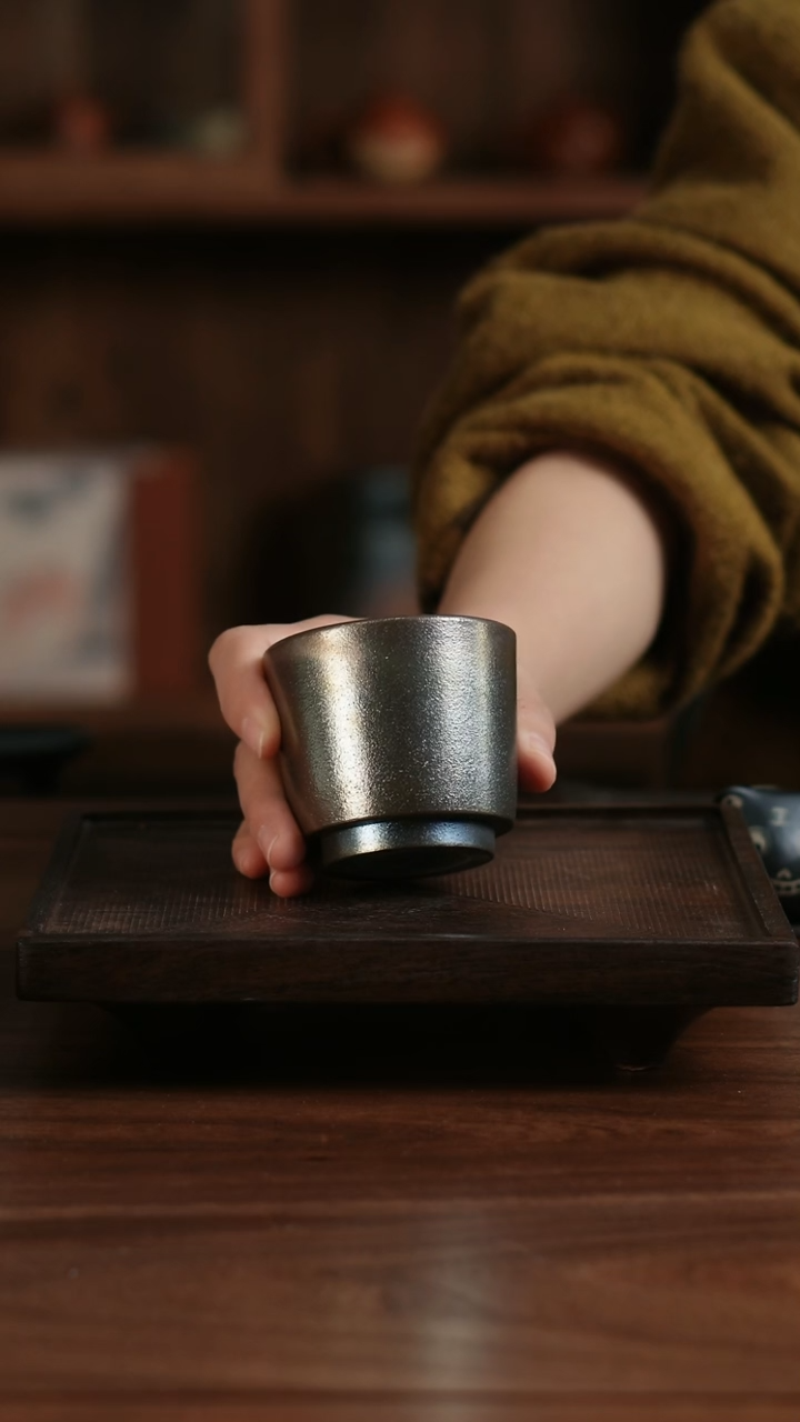 【闪购商品】二生陶作精品柴烧杯01