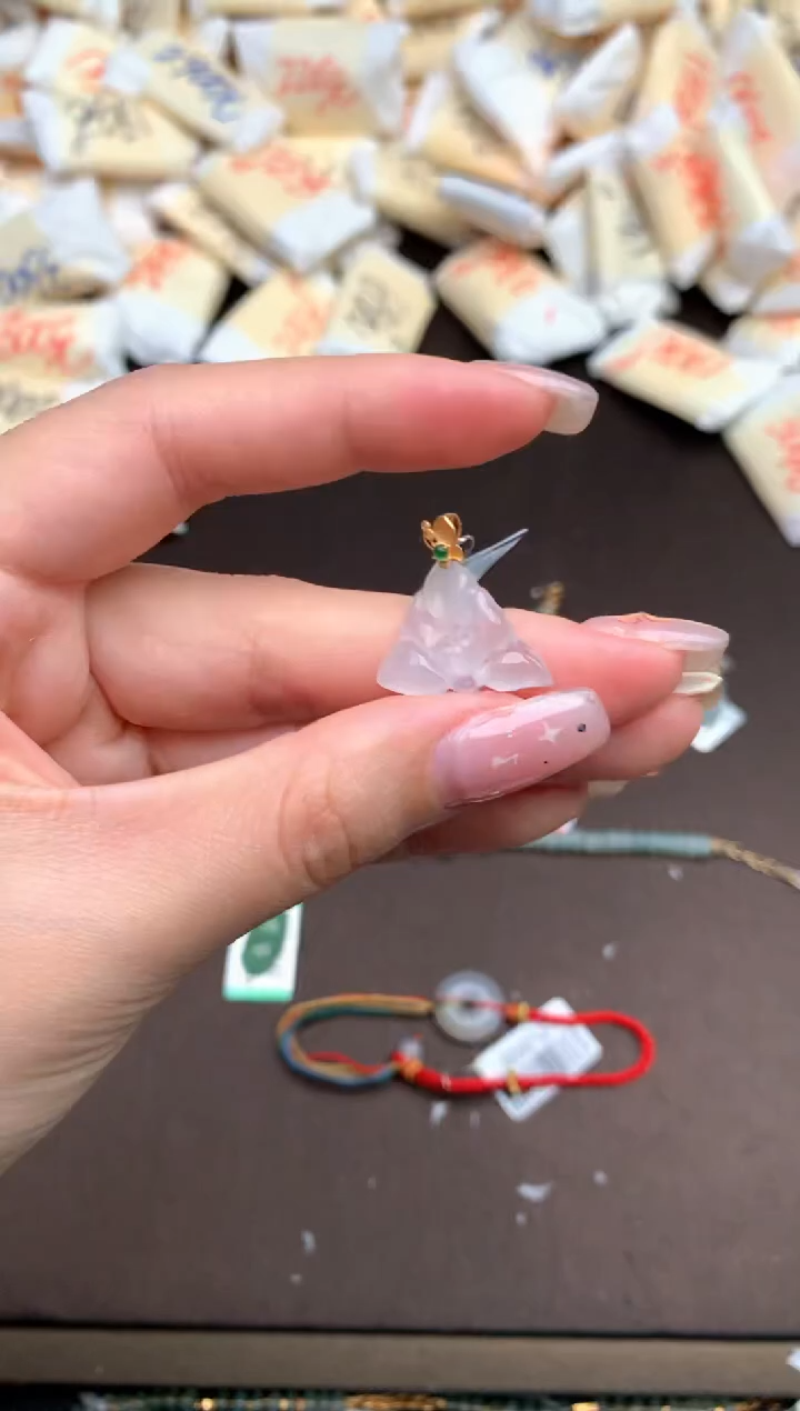 【闪购商品】翡翠挂件18K金镶嵌—