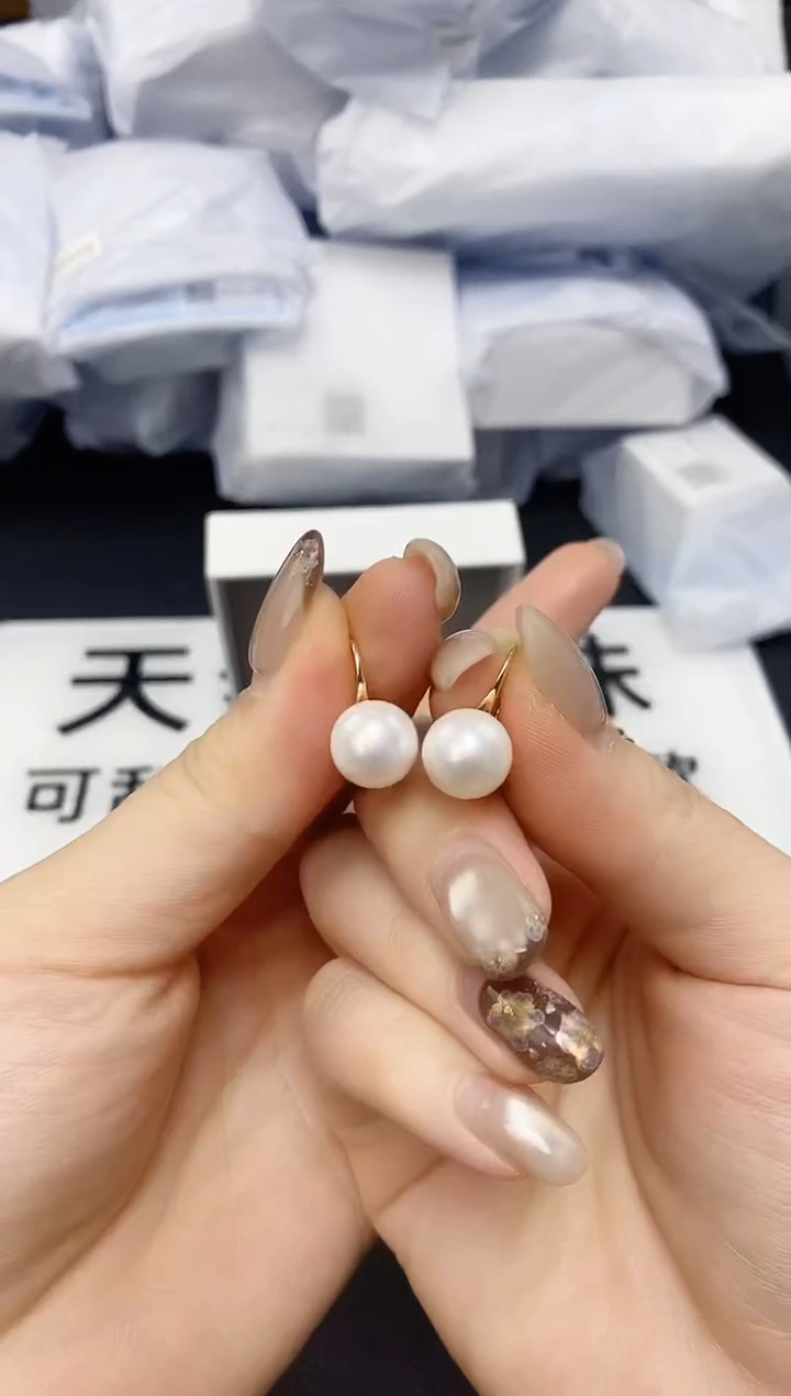 未镶嵌耳饰淡水珍珠ED1033