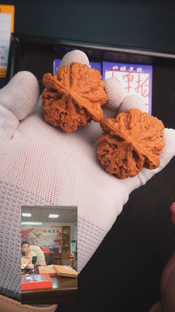 【闪购商品】文玩核桃把件93号48大粗筋  已打底