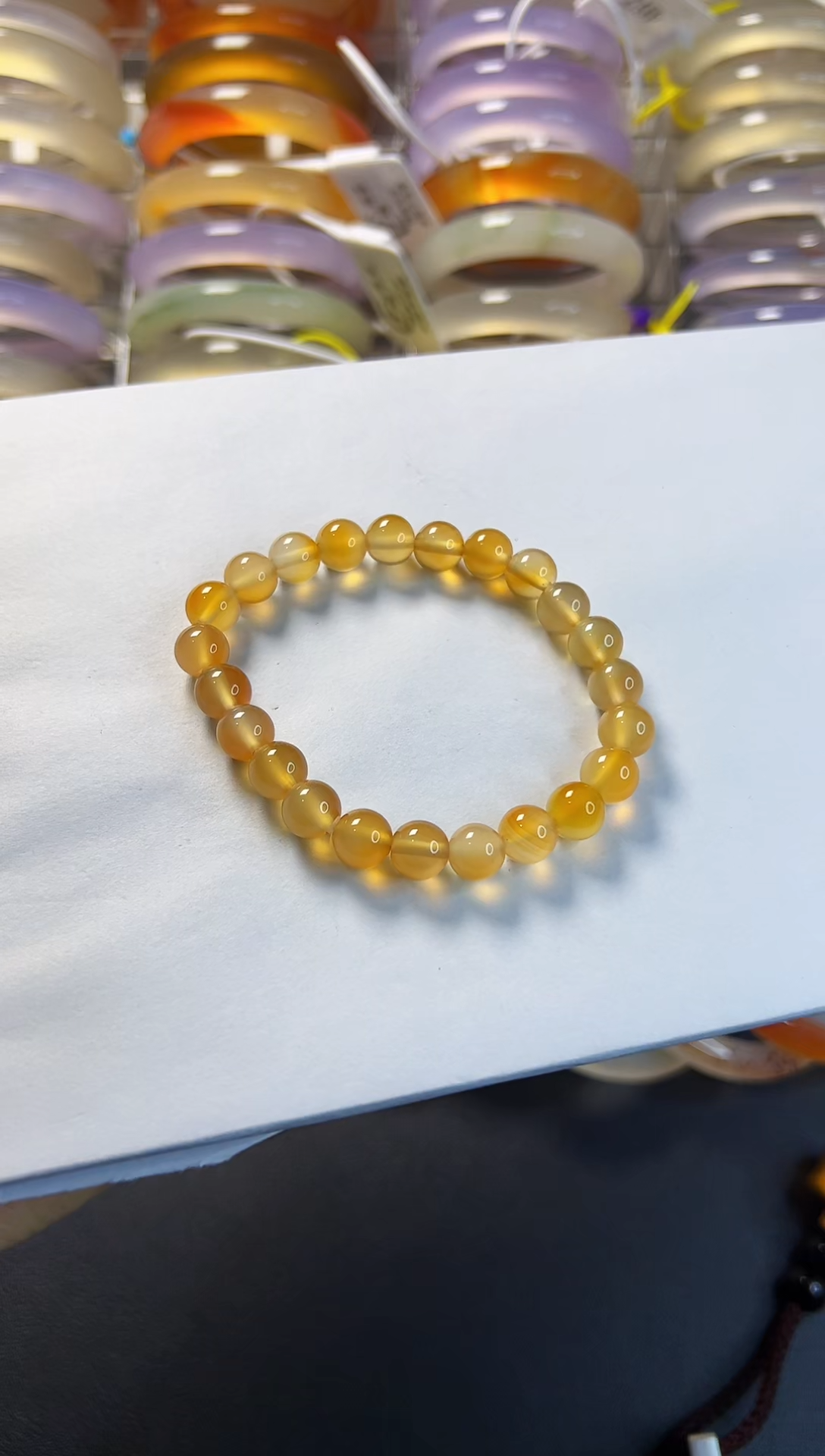 【闪购商品】玛瑙/玉髓手镯未镶嵌8mm手链