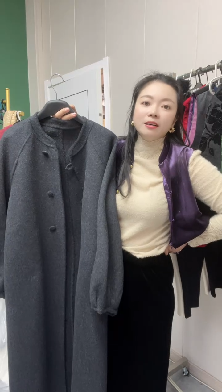 三醋酯纤维安**行毛呢外套
